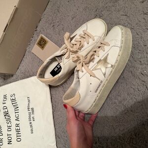 Golden Goose Hi Star white/platinum/beige